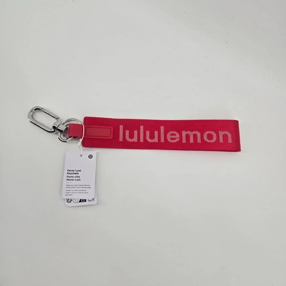 NWT Never Lost Keychain - Lulu Red/White